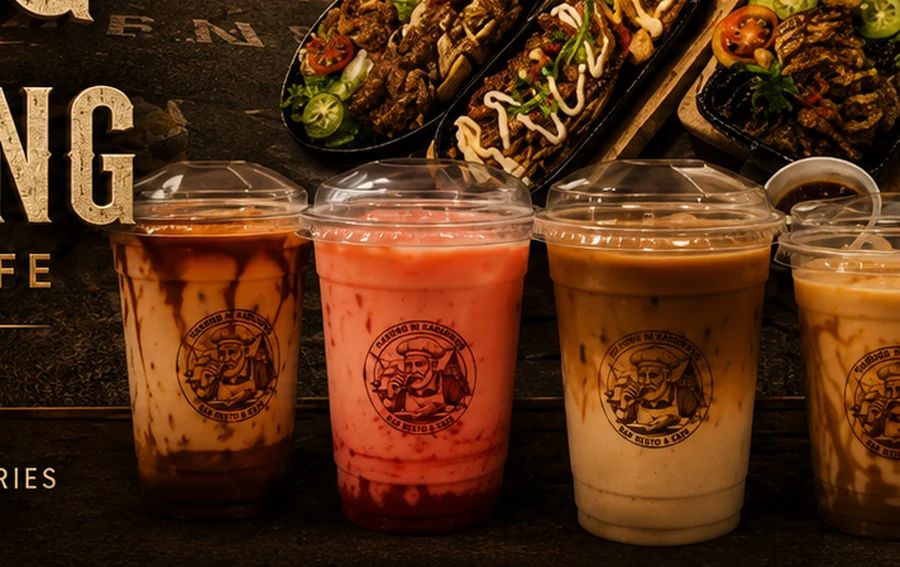 Colorful cafe coolers