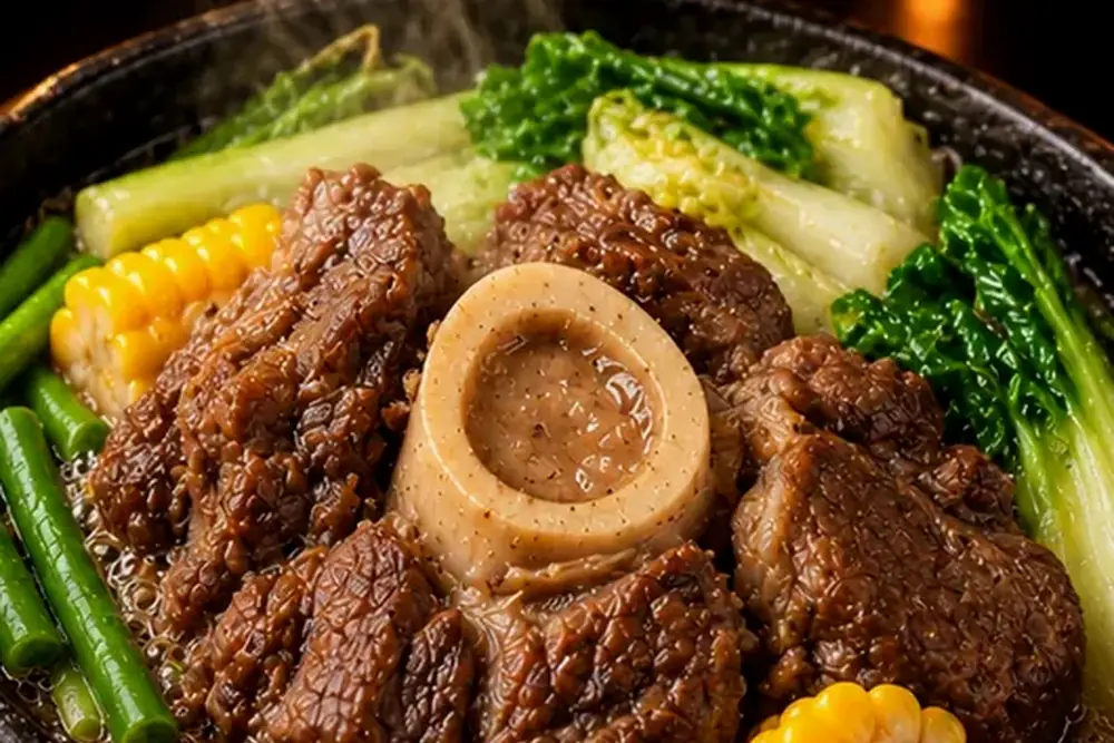 Harong sizzling beef dish served hot