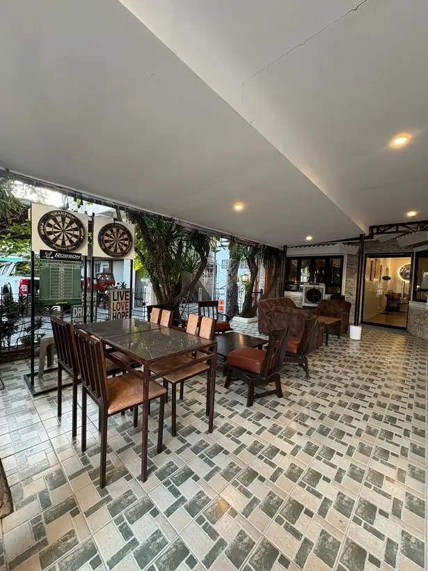 The relaxed outdoor dining area of Harong ni Kadunong