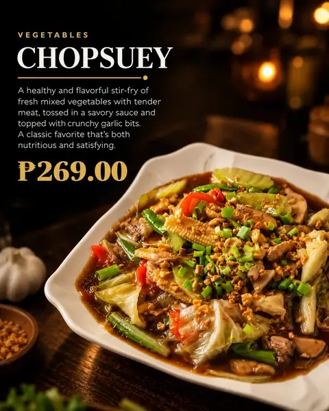 Chopsuey menu poster