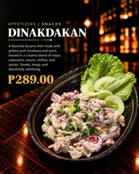 Dinakdakan menu poster