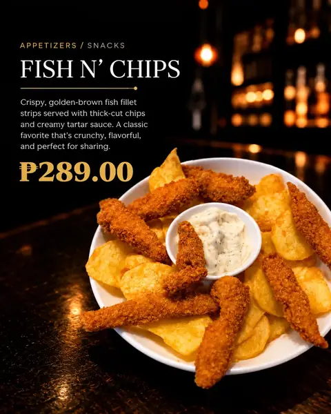 Fish N' Chips menu poster