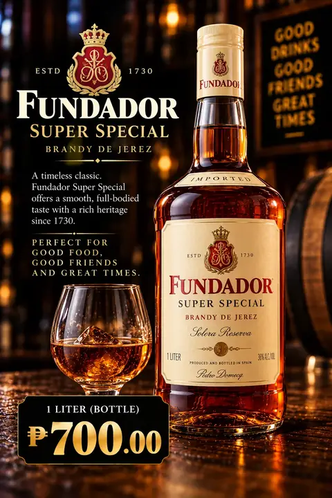 Fundador Super Special 1L menu poster